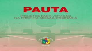 Pauta da 21ª Sessão Ordinária. Pauta da 21ª Sessão Ordinária.